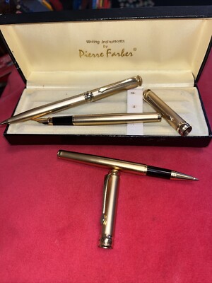 Vintage Pierre Farber Schreibgerät 3er Set 