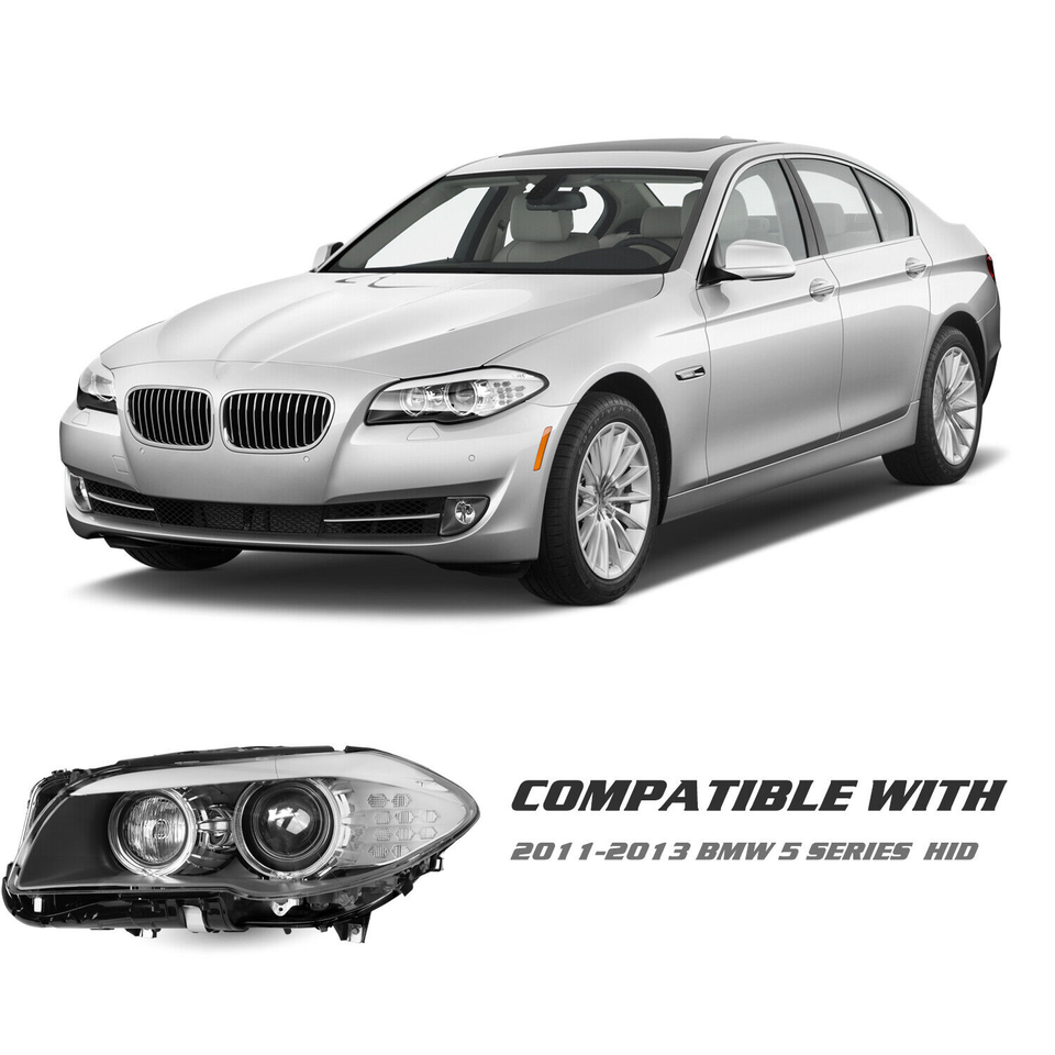 【With AFS】 For 2011-2013 BMW 528i 530i 535i 550i xDrive Headlights Left ...