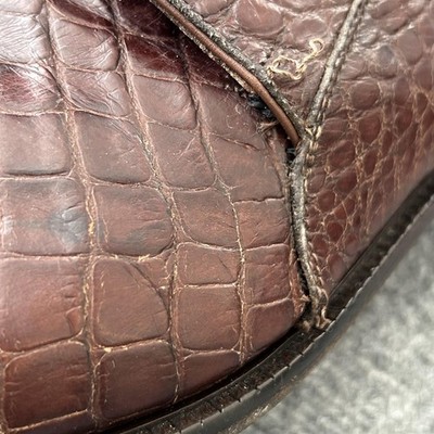 Belvedere Crocodile Belly Split‎ Toe Derby Dress Shoes Mens 10.5M Exotic Belvedere Crocodile Belly Split Toe Derby Dress Shoes Mens  main image 2
