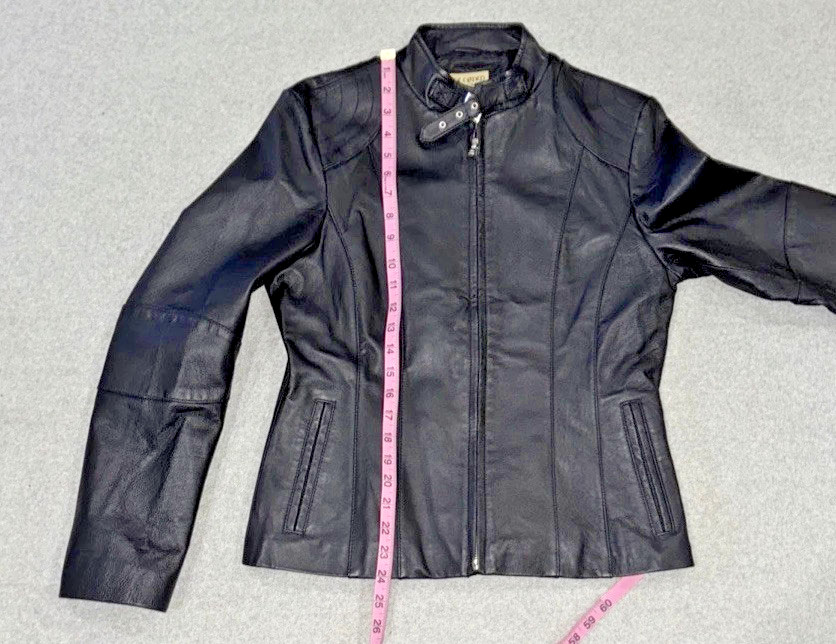 De Coded Black Leather Jacket Size M Steampunk Go… - image 6