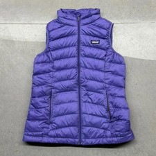Patagonia Girls Youth Large Puffer Down Vest Violet Purple