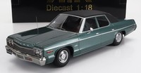 Modellauto Statisch Diecast KK Dodge Monaco 1974 GrÜN Modellbau Massstab 1/18