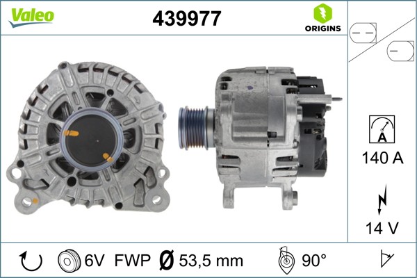 Valeo Lichtmaschine Generator 140A 14V FüR VW Passat Variant 2.0 TDI 1.6-image
