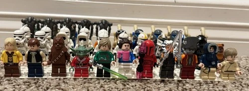 LEGO Star Wars Minifigure Lot + Accessories Vintage Rare Clones Droids Jedi (47)