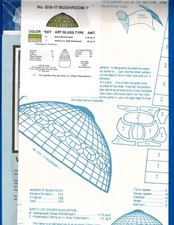 Worden Mushroom Pattern Packet Tiffany Style Lamp Stained Glass Art DIY