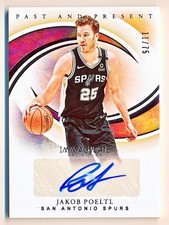 2019-20 Immaculate Jakob Poeltl Past & Present Sigantures Auto #PP-JPL (11/75)