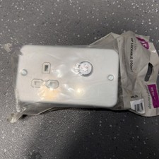 Metal Clad Single 1 Gang 13A DP Key Lockable Socket Heavy Duty Industrial