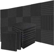 12/48/96 Pack Acoustic Wall Panels Studio Sound Noise Proofing Insulation Foam