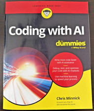 Coding with AI For Dummies 2024 Programming Python GitHub Copilot Used Book