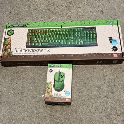 【Minecraft】Razer BlackWidowV4X & Cobra Razer Blackwidow V4 X Minecraft Edition Gaming Keyboard w/ Cobra
