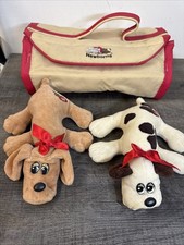 Vtg Pound Puppies Newborns Carrier W/ 2 Puppies 1985 Plush Collectibles