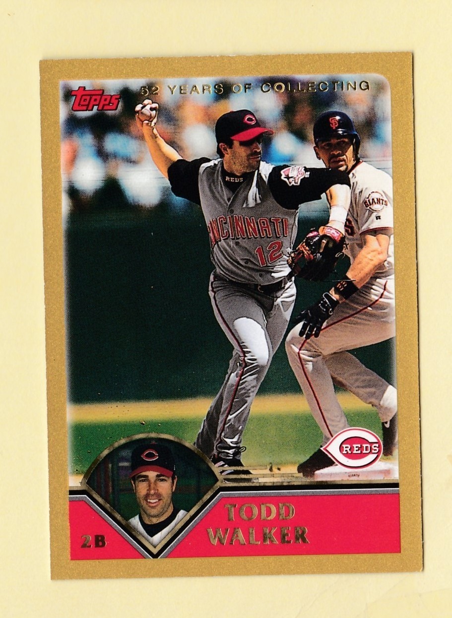2002 Topps 52 Years of Collecting Gold Todd Walker Reds #289 #/2003