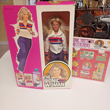 BOXED 1ST/ED 1976 BIONIC WOMAN RARE BLUE EYES SIX MILLION DOLLAR MAN KENNER