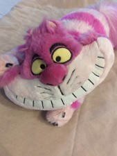 Disney Parks Alice In Wonderland Cheshire Pink Cat Plush 44in Long Fuzzy Tail