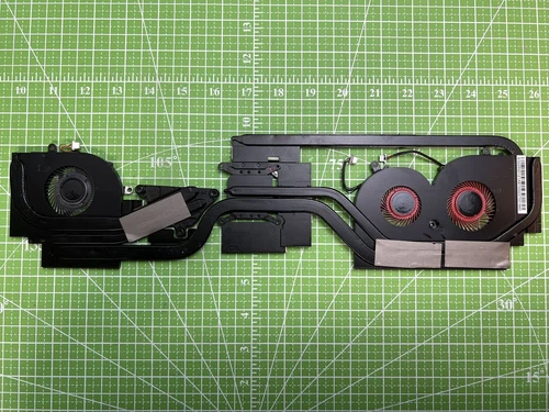 Genuine MSI GS73VR 6RF Stealth Pro CPU GPU Fans W/Heatsink E322500121A87