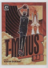 2021-22 Panini Donruss Optic T-Minus 3 2 1 Red Wave Prizm Kevin Durant #6 00ah