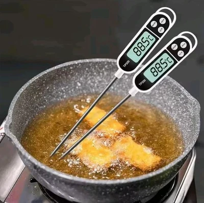 Digital Food Thermometer TP300 Meat Cooking Kitchen Water Oil BBQ Oven Probe - Image 1 of 4