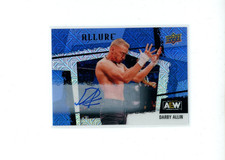 2022 Upper Deck Allure AEW Darby Allin #119 Horizontal Blue Line Auto 8/35