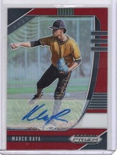 2020 Panini Prizm Draft Picks Red Prizm 30/50 Marco Raya #PDP128 Auto