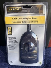 DEFIANT LED Outdoor Digital Programmable Timer Energy Saving NEW 24 Hour