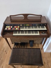 Hammond Romance XL 125 Organ 1970s Built in Leslie Speaker 125XL with Seat