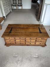 LAURA ASHLEY GARRAT CHESTNUT 12 DRAWER COFFEE TABLE RRP £675
