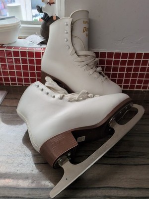 Graf Davos Gold Schlittschuhe Eiskunstlauf Schlittschuhe Größe EU 41 UK 7 guter Zustand #3