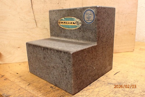 OLDER CHALLENGE GRANITE ANGLE BLOCK PLATE MACHINIST TOOL