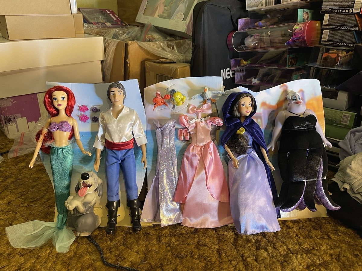 Ursulaページ 2点セット Disney Store The Little Mermaid Deluxe Doll Gift Set- Vanessa