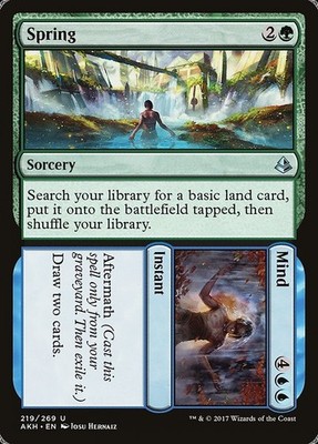 Spring // Mind Foil Amonkhet 219 NM MTG