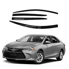Side Window Vent Visor 4 Piece Set for Toyota Camry 2017 2018 2019 2020 Black