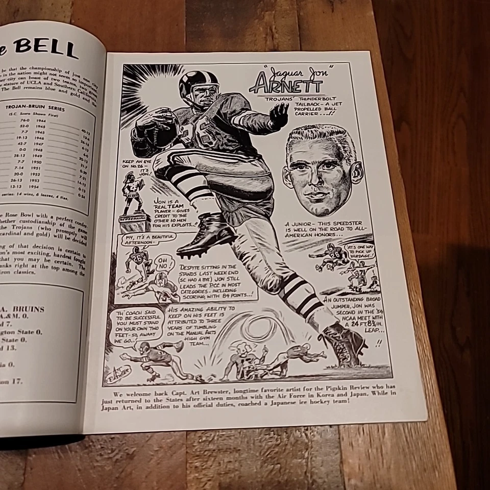 November 1955 Pigskin Review USC Trojans vs UCLA Bruins Football Game Program - Image 4 of 4