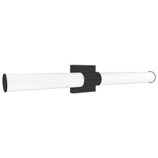 LUXRITE LED Black Bathroom Vanity Light Fixtures 36 Inch 5CCT 2700K-5000K Sel...
