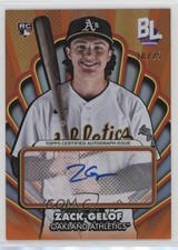 2024 Topps Big League Opening Act Orange Foil 18/25 Zack Gelof #OAA-ZG Auto e5f