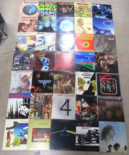 Lot(38)1970s/80s Rock,Prog,Psych 12" Records Hendrix,Stones,Yes,Van Halen,Doors