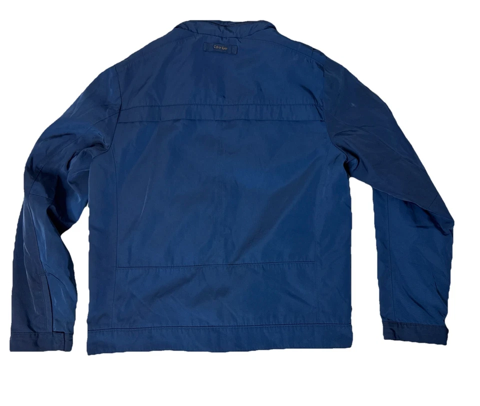 Calvin Klein Men’s Lightweight Jacket Size M - Blue W/ Hidden Hoodie - Image 4 of 4