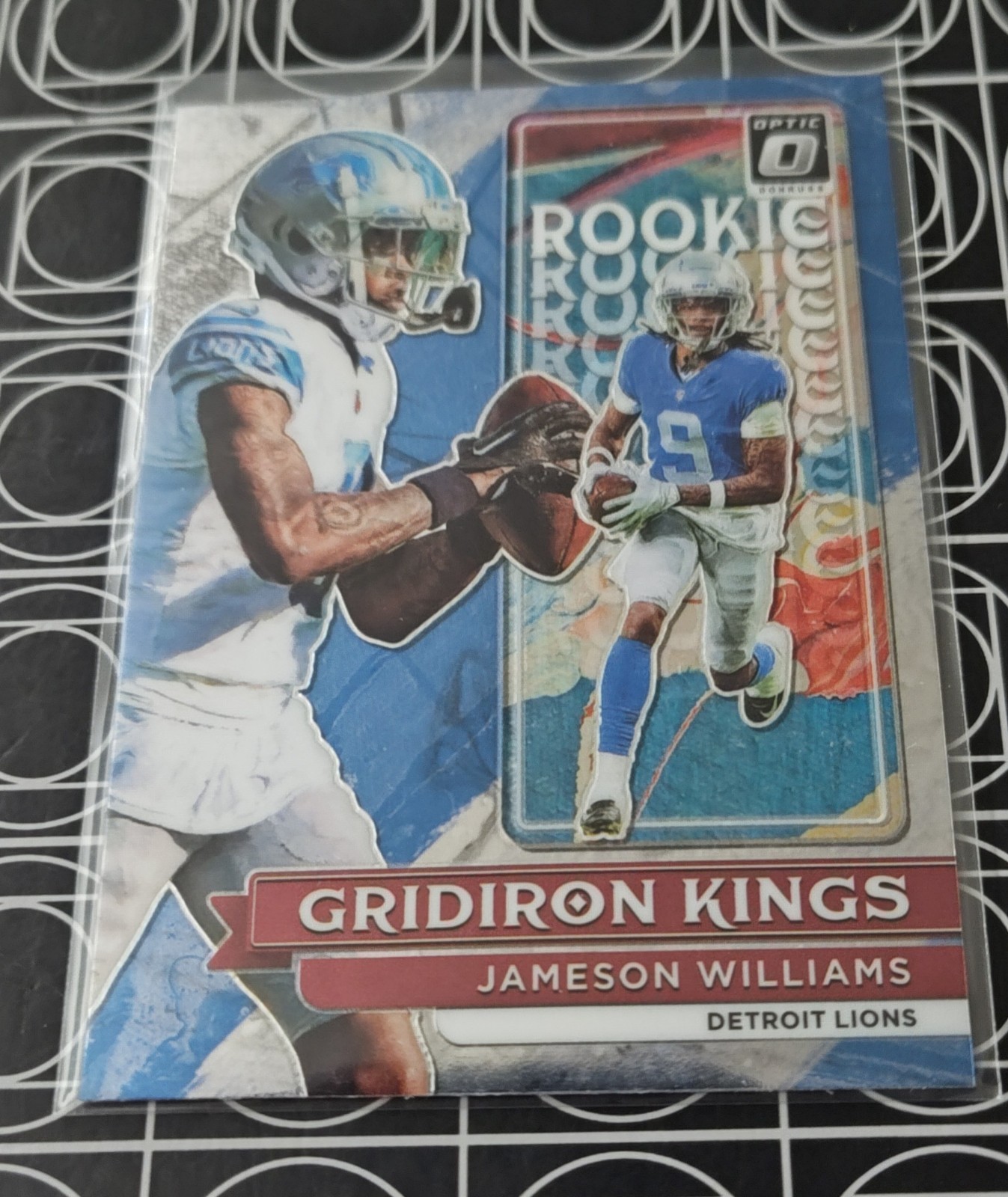 JAMESON WILLIAMS LIONS 2022 PANINI DONRUSS OPTIC GRIDIRON KINGS ROOKIE RC RGK-7