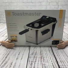 Toastmaster Deep Fryer 2.5 litre Stainless Steel Adjustable Heat Window NIB