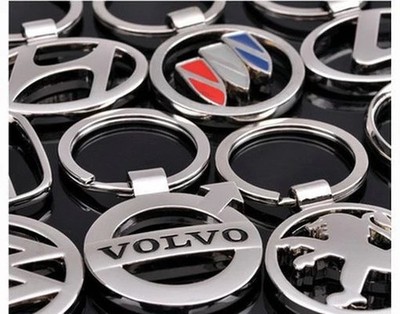 NEU Auto Logo Schlüsselanhänger Keychain Ring Chrom Metall Schlüsselring Autozubehör Geschenk