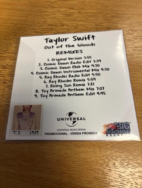 TAYLOR SWIFT - OUT OF THE WOODS - REMIXES 9MIX NEW UK CD PROMO - Image 2 of 2