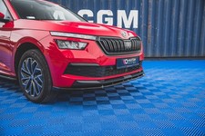 Maxton Design Frontlippe V.2 passend für Skoda Kamiq Mk1 schwarz Hochglanz