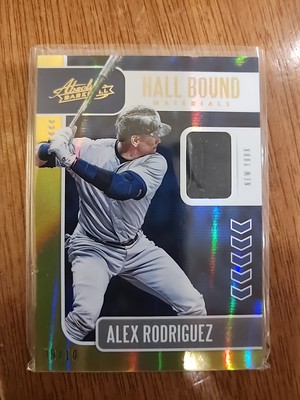 2020 Absolute  ALEX RODRIGUEZ.  HALL BOUND Game  WORN MATERIALS 9/10 #HBM AR 