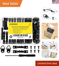 Picture Hanging Kit Picture Frame Hooks Screws D Rings Canvas Wall Art Hardware