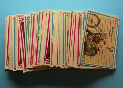 Lot of 61 - 1972 Donruss Street Chopper Hot Bike Partial Set 39/66 +22 Doubles