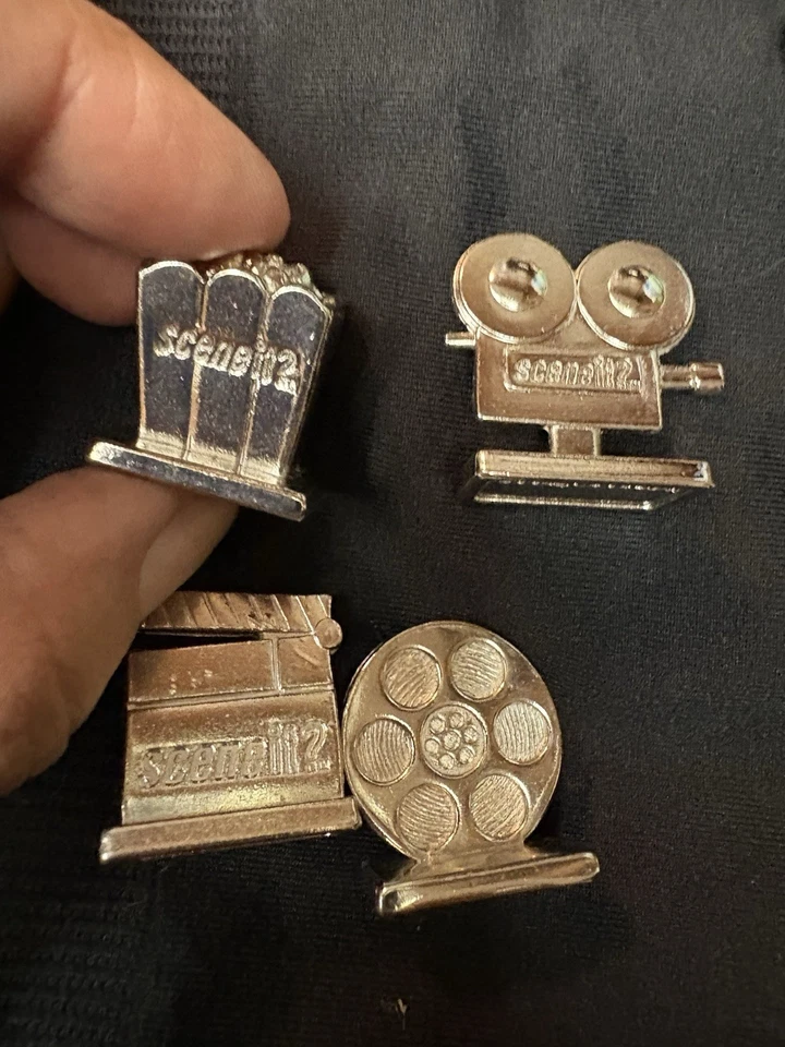 2002 Scene It DVD Game 4 Metal Movers Complete Replacement Pieces Parts - Image 3 of 3