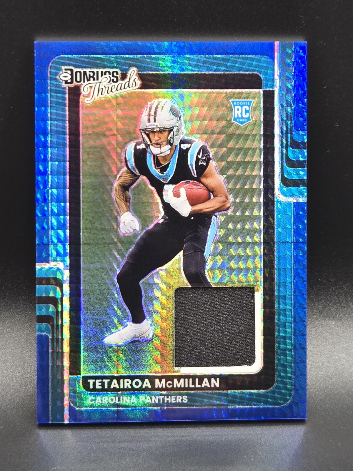 Tetairoa McMillan Panini Donruss Optic Donruss Threads #TMN Blue Hyper