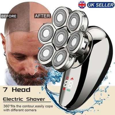 SPP Mens Shaver Electric Razor Wet Dry Pitbull Skull Shaver Trimmer Men Hair Bald