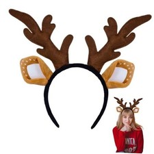 Deer Antlers Headband, Realistic Reindeer Antlers Headbands Adults,Deer Ears
