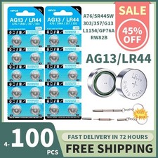 10-20Pcs AG13 LR44 A76 357 357A LR1154 SR1154 SR44 1.5V Button Battery Coin Cell