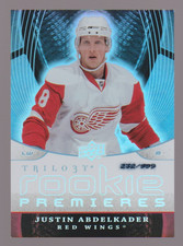 Justin Abdelkader 2008-09 Upper Deck Trilogy Rookie Premieres #139 Red Wings